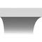Ekena Millwork 5 1/2-in. W x 30-in. D x 38-in. H Westlake Architectural Grade PVC Knee Brace BRCP055X30X38WTL - alternate 5